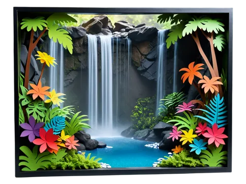 tropical floral background,tropicale,tropical forest,cartoon video game background,botanical frame,3d background,tropicals,tropical island,nature background,tropical jungle,waterval,tropical house,tropica,neotropical,waterfall,water fall,tropical bloom,children's background,landscape background,pantropical,Unique,Paper Cuts,Paper Cuts 10