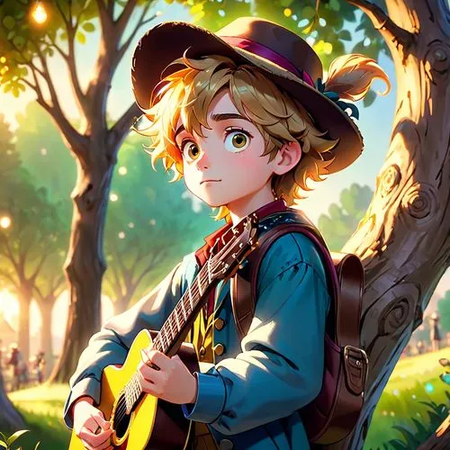 gavroche,troubadour,finnian,troubador,tressa,arthur,Anime,Anime,Cartoon