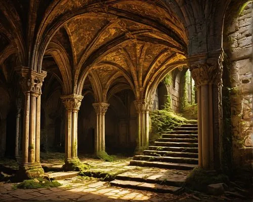 cloister,cloisters,archways,abbaye de belloc,hall of the fallen,undercroft,rievaulx,abbaye,labyrinthian,cloistered,arcaded,arcades,michel brittany monastery,passageways,doorways,monastic,tintern,margam,ruins,colonnades,Art,Classical Oil Painting,Classical Oil Painting 25