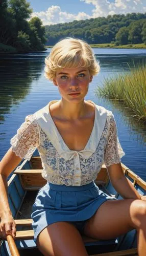 the blonde in the river,girl on the boat,girl on the river,rowing dolle,paddler,blonde woman,rowing-boat,girl sitting,girl with a wheel,the sea maid,marylyn monroe - female,girl with bread-and-butter,paddling,rowing boat,girl in a long,rowboats,canoeing,boat landscape,woman sitting,rower