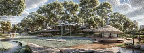 landscape designers sydney,artificial island,eco hotel,landscape design sydney,3d rendering,artificial islands,diamond lagoon,golf resort,nature garden,garden design sydney,floating islands,futuristic landscape,dubai miracle garden,landscape plan,cube stilt houses,eco-construction,render,crocodile park,river of life project,zen garden