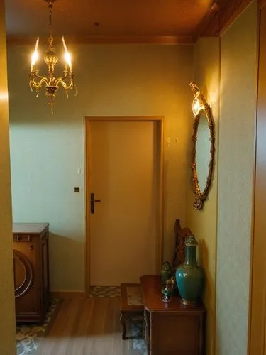 прихожая в стиле модерн,view of hallway with light shining from the light,japanese-style room,entryway,room door,foyer,anteroom,hotel hall,Photography,General,Realistic