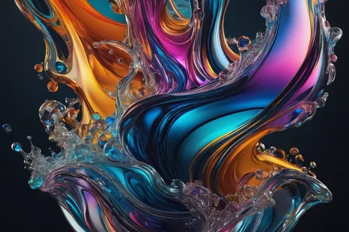 Immerse yourself in the beauty and magic of a new world,colorful water,fluid,water splash,fluid flow,colorful foil background,colorful glass,water splashes,colorful spiral,abstract background,liquid b