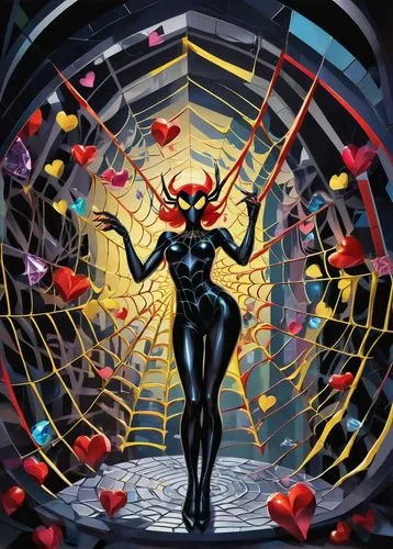 madelyne,hela,elektra,scarlet witch,blackarachnia,barda,melora,darth talon,ditko,pym,catwoman,muffet,black widow,miraculous,palmiotti,oeming,ultron,fantasy woman,fantasia,magneto-optical disk,Art,Artistic Painting,Artistic Painting 45