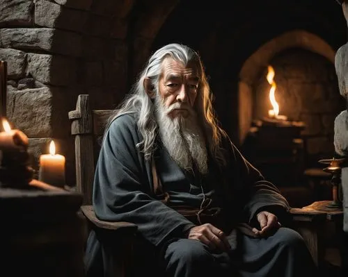 gandalf,the abbot of olib,biblical narrative characters,hobbit,lord who rings,candlemaker,xing yi quan,hobbiton,thorin,archimandrite,benediction of god the father,confucius,the wizard,male elf,jrr tolkien,khlui,tibetan,luo han guo,elderly man,hieromonk,Conceptual Art,Graffiti Art,Graffiti Art 12