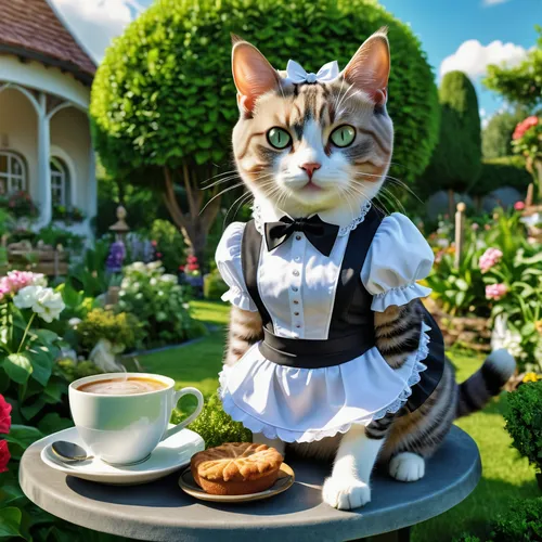 tea party cat,cat drinking tea,cat coffee,oktoberfest cats,cat european,caterer,cat's cafe,tea time,cat sparrow,napoleon cat,animals play dress-up,teatime,tea zen,kopi luwak,afternoon tea,tea party,waiter,high tea,french coffee,teacup