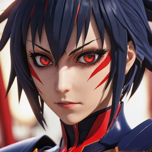 Ryuko Matoi (Kill la Kill) as a Mortal Kombatant (close up),minato,sasuke,ichigo,kunitachi,guren,ryuko,uchiha,konan,itachi,oboro,athrun,red eyes,masato,yuzhin,yusuke,karai,xion,saburo,ainata,eguren,Ph