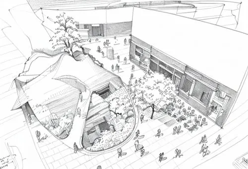 multistoreyed,school design,street plan,urban design,archidaily,shopping mall,architect plan,multi-story structure,bike land,technical drawing,store fronts,music venue,shopping center,brewery,soccer-s