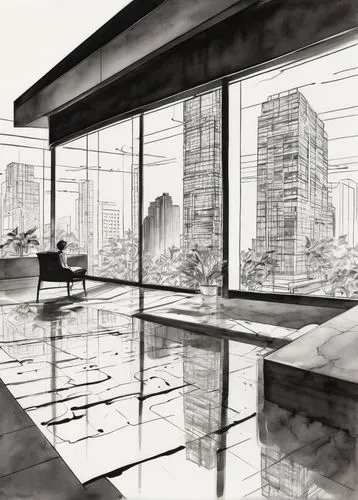 sketchup,revit,mies,study,city scape,penciling,storyboard,aqua studio,penthouses,groundfloor,unbuilt,sketching,cityscapes,underdrawing,autodesk,highrise,working space,storyboards,3d rendering,layouts,Illustration,Paper based,Paper Based 30