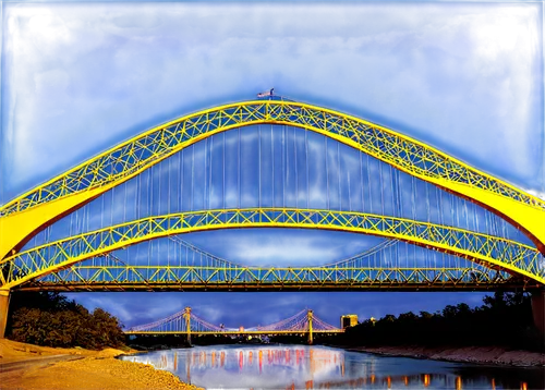 bridge arch,memorial bridge,rainbow bridge,cable-stayed bridge,hohenzollern bridge,pattullo,viadana,centerbridge,ponte,viaducto,ravenel,puente,love bridge,viaducts,angel bridge,viola bridge,bridge,pont,scenic bridge,harbor bridge,Illustration,Retro,Retro 15