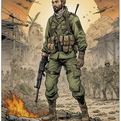 The Ultimate Life in War,fidel castro,game illustration,war correspondent,fidel,lost in war,gi,afghanistan,french foreign legion,combat medic,vietnam,vietnam veteran,infantry,castro,red army rifleman,