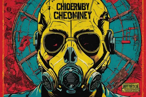 Chernobyl, Nearly 30 Years Since Catastrophe,chernobyl,chemotherapy,radioactivity,chemo,chokeberry,chemicals,breaking bad,chemical plant,chemical,cherry eye,yellow machinery,creaky,a3 poster,chemo the