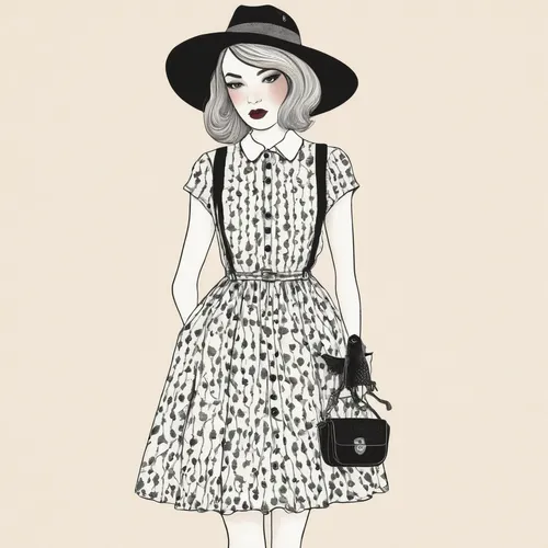 vintage dress,fashion vector,fashionista from the 20s,vintage girl,retro paper doll,polka dot dress,fashionable girl,vintage paper doll,fashion girl,country dress,fashion illustration,fashion doll,vintage fashion,fashion sketch,vintage women,vintage style,vintage woman,vintage drawing,doll dress,50's style,Illustration,Abstract Fantasy,Abstract Fantasy 05