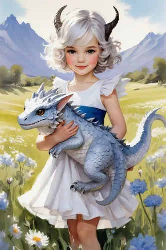 fantasy picture,fantasy portrait,capricorn mother and child,axolotl,world digital painting,fantasy art,painted dragon,children's background,little crocodile,capricorn,white alligator,little alligator,dragon li,digital painting,pet,dragon,kids illustration,children's fairy tale,digital art,spring salamander,Art,Artistic Painting,Artistic Painting 24