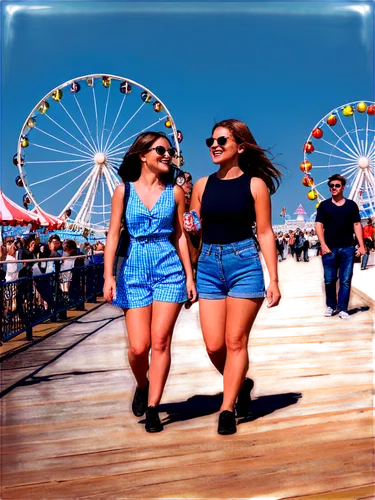 santa monica pier,coney island,boardwalk,santa monica,on the pier,santamonica,fairgoers,board walk,boardwalks,keansburg,beach background,tourists,sternwheelers,stereoscopic,jeans background,image editing,stereoscopy,scheveningen,wildwoods,high tourists,Illustration,Paper based,Paper Based 11