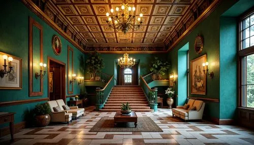 hallway,entrance hall,foyer,royal interior,corridor,ritzau,hotel hall,corridors,villa balbianello,parador,enfilade,villa cortine palace,ornate room,rajbari,palladianism,victorian room,lobby,interior decor,hall,biedermeier