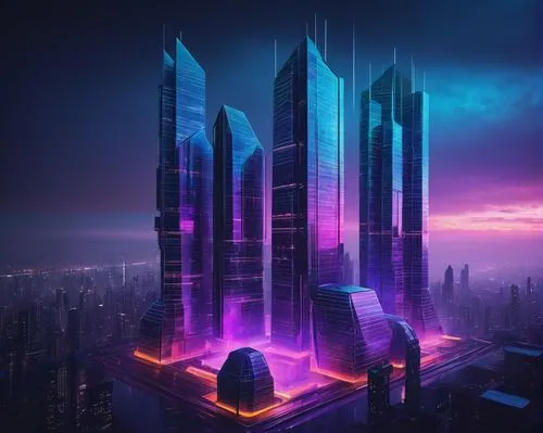 futuristic architecture,cybercity,futuristic landscape,monoliths,cyberport,electric tower,skyscraper,pc tower,cybertown,futuristic,the skyscraper,arcology,sky space concept,supertall,cyberpunk,megacorporation,barad,metropolis,futurist,ctbuh,Conceptual Art,Daily,Daily 07