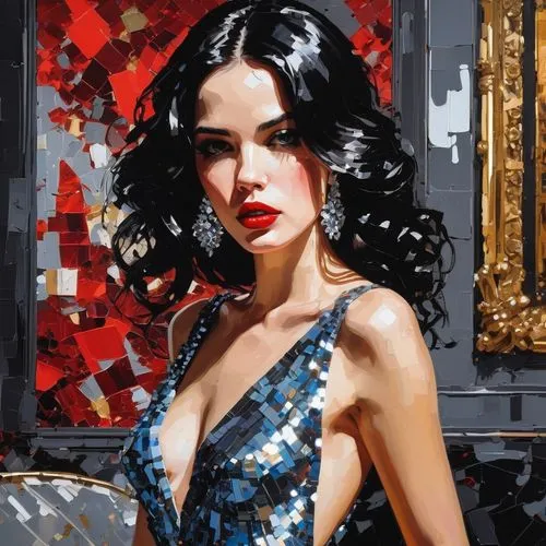 mcginnis,brubaker,vanderhorst,viveros,whitmore,vettriano,Conceptual Art,Oil color,Oil Color 07