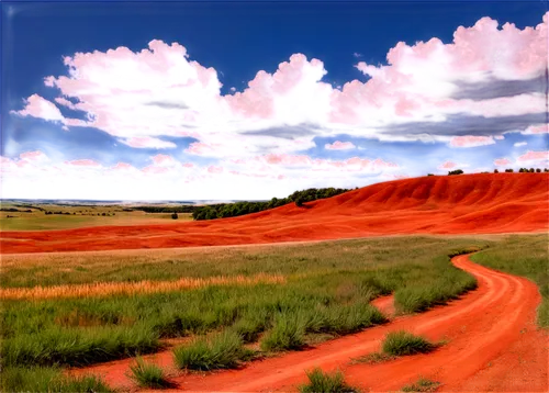 painted hills,red earth,red sand,high-dune,dune landscape,arid landscape,virtual landscape,landscape red,colorado sand dunes,shifting dune,landscape background,red cliff,plains,sand dune,sand dunes,dunes,arid land,pink sand dunes,salt meadow landscape,moving dunes,Illustration,Realistic Fantasy,Realistic Fantasy 02