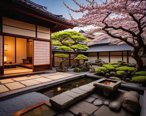 japanese architecture,japanese-style room,ryokan,japanese zen garden,japan garden,beautiful japan,zen garden,asian architecture,japanese style,japanese-style,japan's three great night views,japanese garden ornament,kyoto,cherry blossom japanese,japanese cherry trees,japanese art,japan landscape,japanese cherry blossom,japanese culture,plum blossoms,Conceptual Art,Fantasy,Fantasy 09