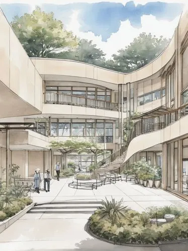 renderings,school design,kansai university,metaldyne,redevelopment,sketchup,kaist,cohousing,ucsd,ohsu,revit,ucsf,yonsei,schulich,ucsc,unbuilt,newbuilding,sunnybrook,daiichi,embl,Illustration,Black and White,Black and White 34