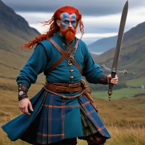 braveheart,clanranald,scot,scottish,scotsmen,highlander,Conceptual Art,Fantasy,Fantasy 08