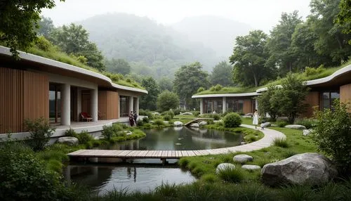 amanresorts,zumthor,ecovillages,ecovillage,teahouses,ryokan,zen garden,moufang,hyang garden,teahouse,landscaped,lefay,japanese zen garden,hushan,asian architecture,sake gardens,cabins,yinzhen,japan garden,shangrila