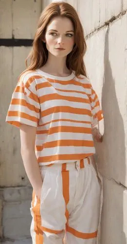 girl in overalls,orange,overalls,horizontal stripes,striped background,raggedy ann,plus-size model,cotton top,pippi longstocking,overall,one-piece garment,orange cream,pjs,orange half,half orange,orange color,sewing pattern girls,gap,liberty cotton,gingerman