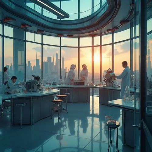 alchemax,doctor's room,laboratory,modern office,biotech,chemical laboratory,sky apartment,cleanrooms,futuristic landscape,megacorporations,laboratorios,big kitchen,laboratories,modern kitchen,sci fiction illustration,laboratorium,lab,chefs kitchen,laboratorio,pharmacy,Photography,General,Realistic