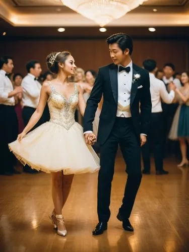 Grand beauty on the dance floor. Her lover behind.,two people are walking together in a dance class,dancing couple,ballroom,dancesport,milonga,quinceanera,argentinian tango,Photography,Documentary Pho