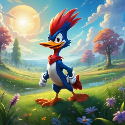 zazu,kazooie,jodocus,rayman,gamefowl,gallo,Illustration,Realistic Fantasy,Realistic Fantasy 01