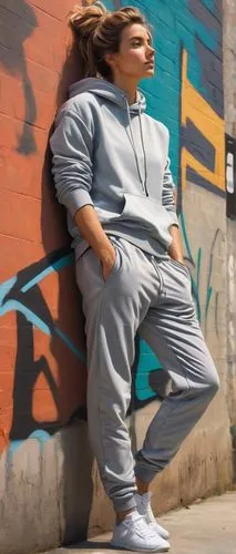 tracksuit,sweatpant,sweatpants,adidas,jogger,jumpsuit,puma,hip-hop dance,concrete background,concrete chick,active pants,street fashion,street dancer,freestyle walking,onesie,menswear for women,sportswear,urban,women clothes,hip hop,Conceptual Art,Oil color,Oil Color 13