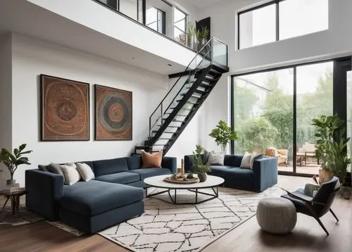 contemporary decor,modern decor,modern living room,interior modern design,loft,mid century modern,lofts,interior design,living room,livingroom,home interior,contemporary,modern style,apartment lounge,steel stairs,interior decor,minotti,modern room,winding staircase,outside staircase,Illustration,Abstract Fantasy,Abstract Fantasy 16