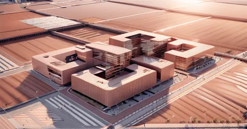 solar cell base,3d rendering,trajan's forum,hafencity,render,school design,new housing development,factory bricks,kansai university,urban development,industrial building,3d rendered,urban design,multistoreyed,kirrarchitecture,biotechnology research institute,japanese architecture,new building,terracotta tiles,building valley