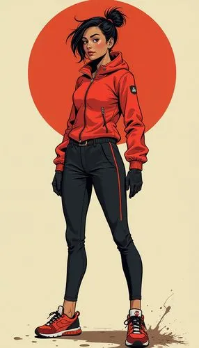 mulan,akira,tracksuit,kaneda,spinelli,emiko,Illustration,Realistic Fantasy,Realistic Fantasy 18