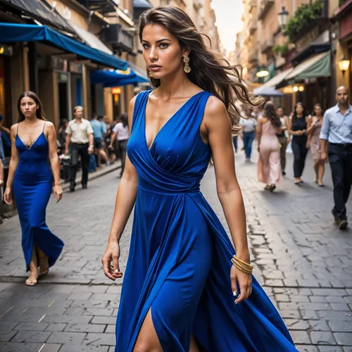 femme fatale,femme,blue dress,girl in a long dress,femina,perroni