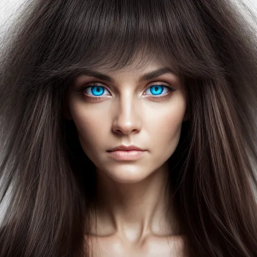 Change to photografy style and more human wuth yeloow illuminated brillant eyes,artificial hair integrations,realdoll,doll's facial features,asian semi-longhair,women's eyes,british semi-longhair,fema