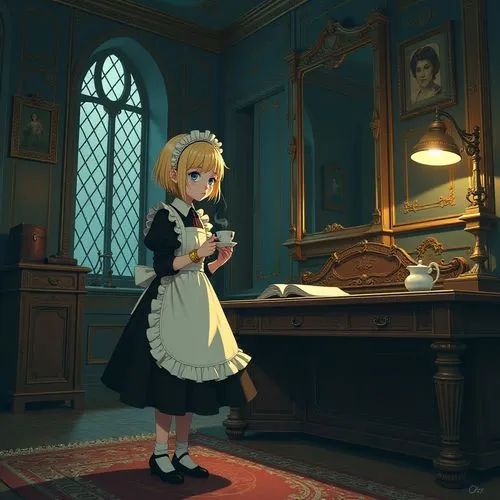 darjeeling,schikaneder,maid,veteris,vermouth,fraulein,Illustration,Children,Children 06