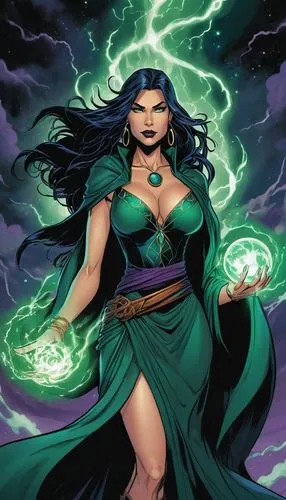 eldena,hela,enchantress,lilandra,goddess of justice,wiccan,Illustration,American Style,American Style 13