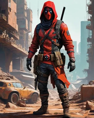 kharak,postapocalyptic,subcomandante,mercenary,blazkowicz,nomad,cosmodrome,krieg,assassin,patroller,chernovol,mercenario,kano,pyrotechnical,engi,hasinai,vendor,construction worker,chernogorneft,kenshi,Illustration,Paper based,Paper Based 13