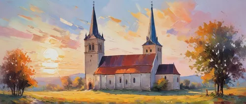 church painting,fredric church,church faith,notre dame de sénanque,church,gothic church,little church,fortified church,francis church,churches,black church,church towers,church bells,matthias church,khokhloma painting,asamkirche,wooden church,the church,steeple,cathedral,Conceptual Art,Oil color,Oil Color 10