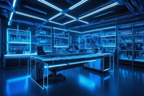 laboratory,lab,computer room,chemical laboratory,uv,laboratories,biolab,formula lab,biotech,ufo interior,photoluminescence,chemiluminescence,cyanamid,electroluminescent,laboratory information,blue room,radiopharmaceutical,laboratorium,illumina,laboratorio,Conceptual Art,Fantasy,Fantasy 04