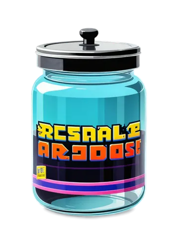 storage-jar,aerosol,candy jars,cookie jar,cocktail shaker,jar,reusable,arcade game,gas grenade,retro gifts,glass jar,grenade,arcade,retractable,rainbeads,lolly jar,arcade games,gumball machine,jars,canister,Unique,Pixel,Pixel 04