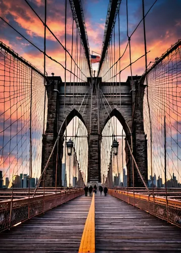 • Symmetry •  Here's a shot of the magnificent Brooklyn Bridge a few nights ago with the editing inspired by @asteryx and @jude_allen! The clouds were perfect and super clean symmetry made this a favo