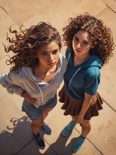 two girls,adolescentes,donsky,young women,runaways,reinas,annabeth,wlw,little girls walking,stepsisters,chiquititas,children girls,world digital painting,heatherley,computadoras,bookrunners,starlets,dossi,ringlets,calpurnia,Conceptual Art,Fantasy,Fantasy 15