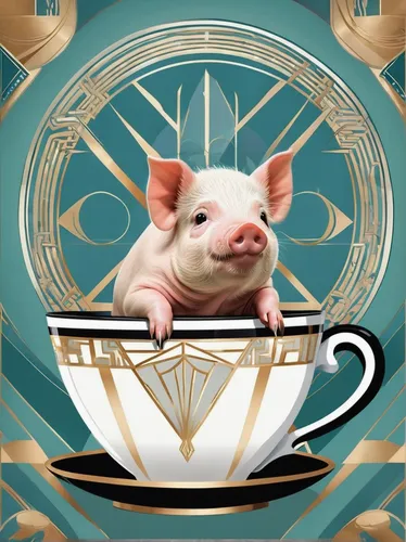 teacup pigs,pig,coffee background,domestic pig,teacup,espressino,tea time,tea card,pot-bellied pig,suckling pig,kawaii pig,mini pig,café au lait,piglet,kopi luwak,mouse bacon,coffee tea illustration,porcelaine,a cup of tea,mocaccino,Illustration,Vector,Vector 18