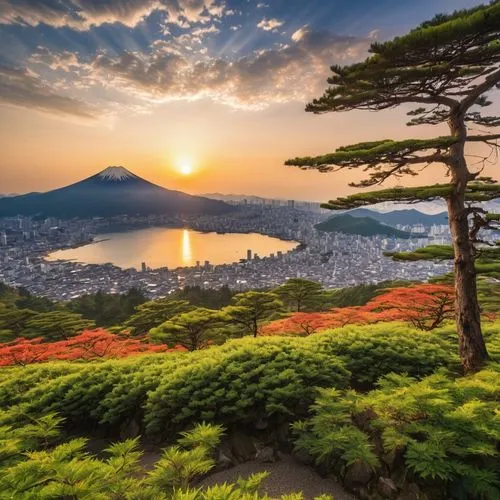 japan landscape,beautiful japan,japan's three great night views,japanese mountains,mount fuji,tongyeong,fuji mountain,south korea,mt fuji,japon,japan garden,the japanese tree,japan,hakone,fuji,shimane peninsula,mountain sunrise,beautiful landscape,chinhae,namhae,Photography,General,Realistic