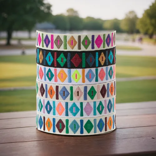 flower pot holder,coffee cup sleeve,mosaic tea light,stacked cups,washi tape,mosaic tealight,memorial ribbons,column of dice,candy jars,votive candle,retro lampshade,cardstock tree,gift ribbons,coffee