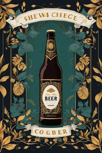 Create an elegant beer poster for a sophisticated gathering.,tropical chichewa,crown render,chivas regal,crown cork,beer cocktail,craft beer,corona app,wheat beer,gluten-free beer,bitter clover,cider,