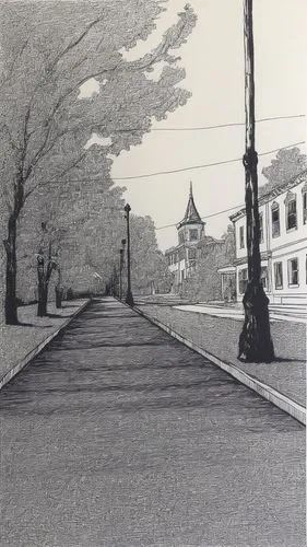 foujita,asphalt road,bellefonte,old avenue,kaiping,1955 montclair,Art,Artistic Painting,Artistic Painting 22